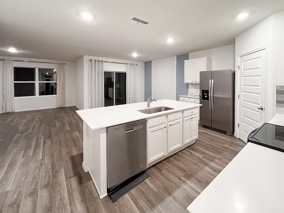 Living, dining, kitchen for easy entertaining