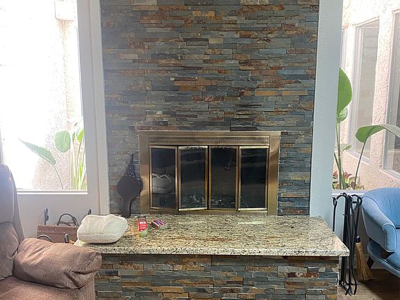 living room fireplace