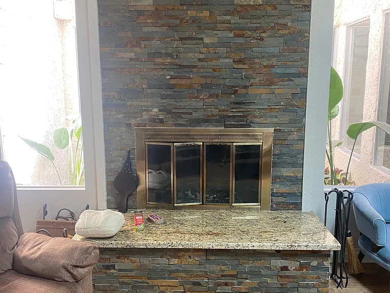 living room fireplace