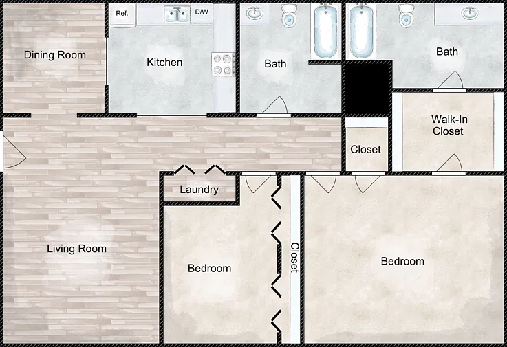 The Magnolia Floorplan Diagram