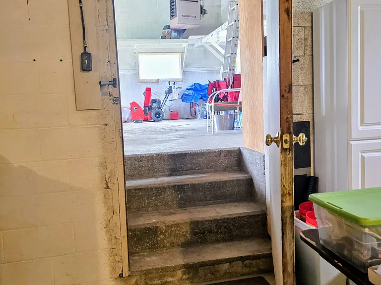 Easy access from the basement to garage