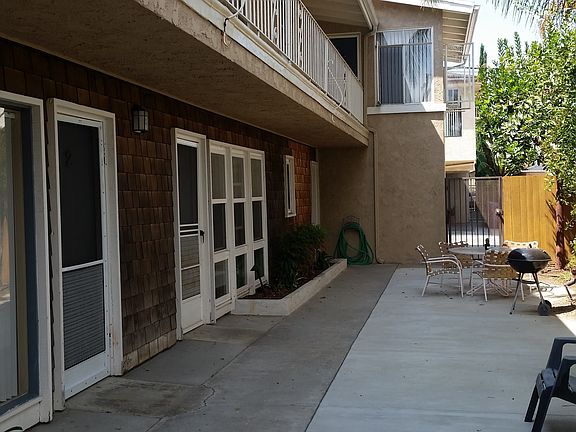 Gated common area patio