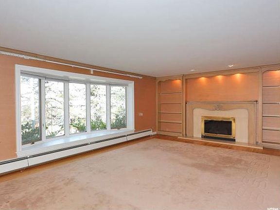 Living room -- bay window overlooks the Salt Lake valley