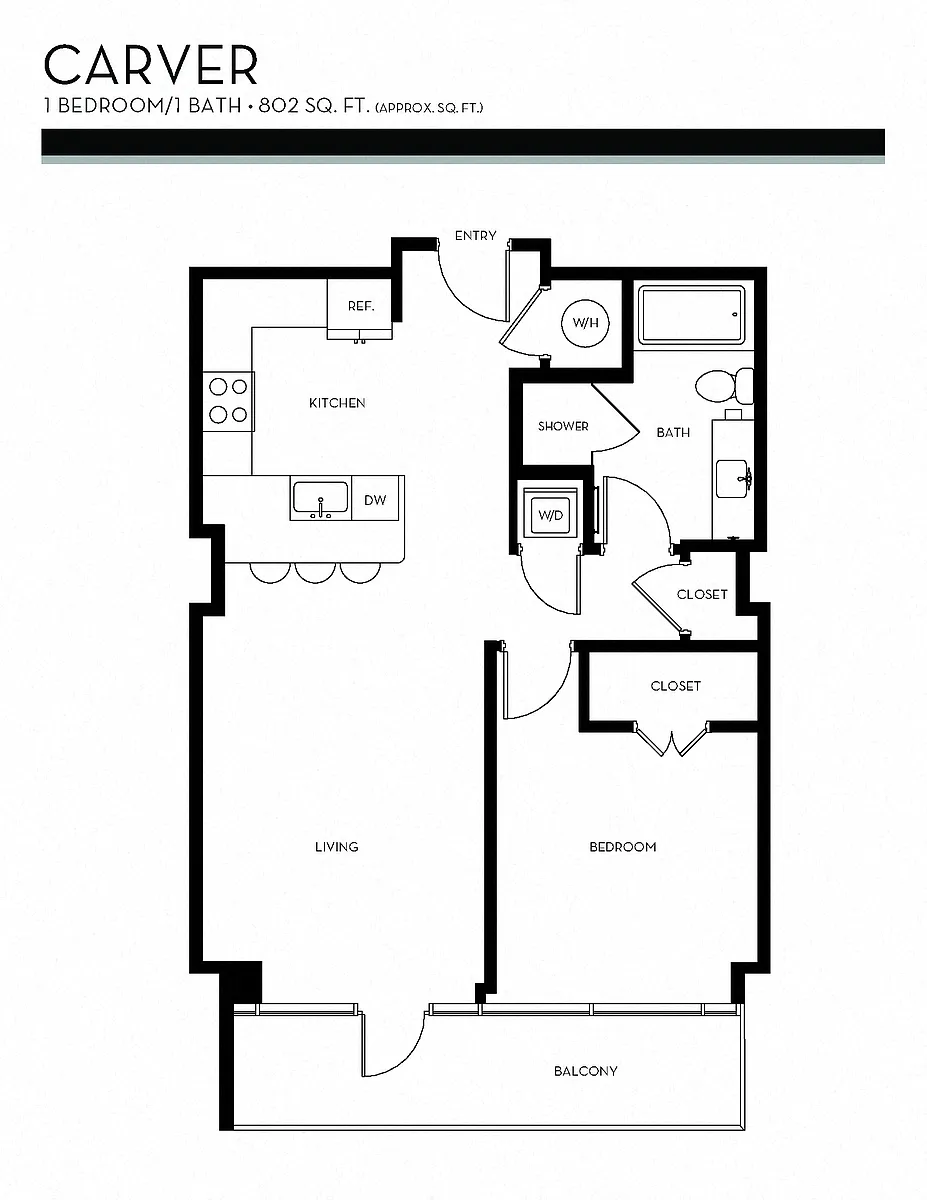 Floor plan Carver