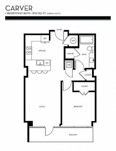 Floor plan Carver