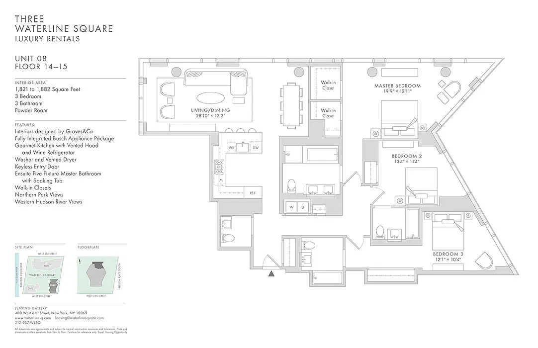 Floor plan Waterline 3: C3