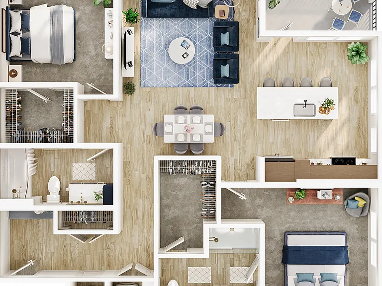 Explore the spacious and elegant layout of this contemporary apartment, perfect for modern living. Explore the spacious and elegant layout of this contemporary apartment, perfect for modern living.