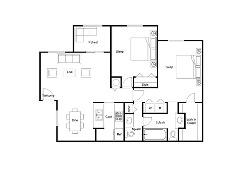 Floor plan B1- Premium Renovation