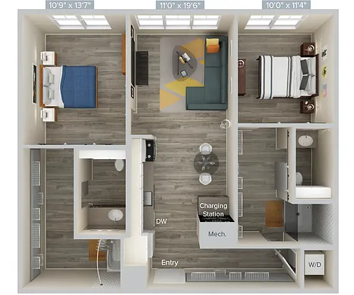 Floor plan B2V-971