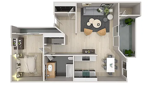 Floor plan 1X1