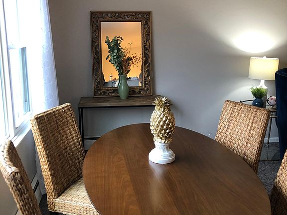 Plenty of light in the combination dining and family room