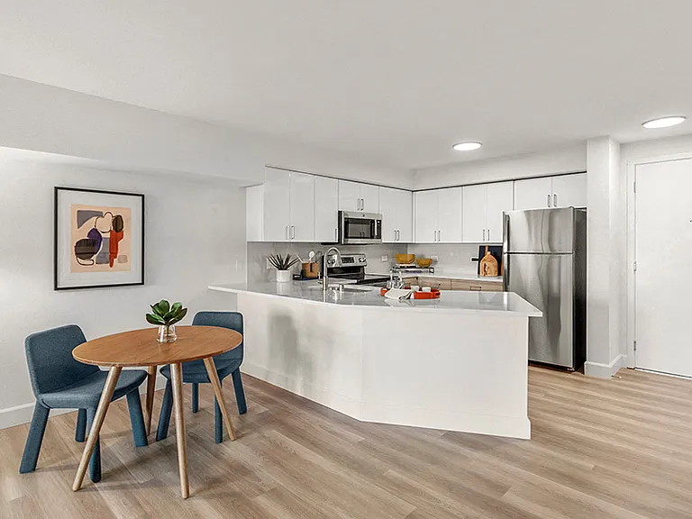 Upgraded kitchens with quartz countertops