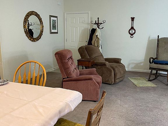 Facing the front door