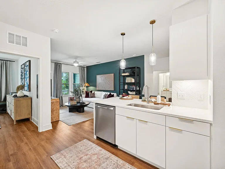 Kitchen & Living Room