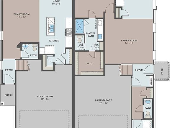 Townhomes First Floor Plans