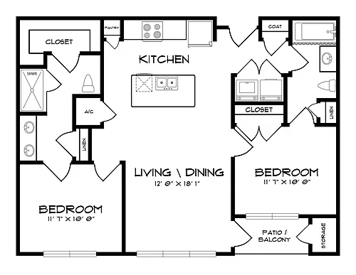 Floor plan B