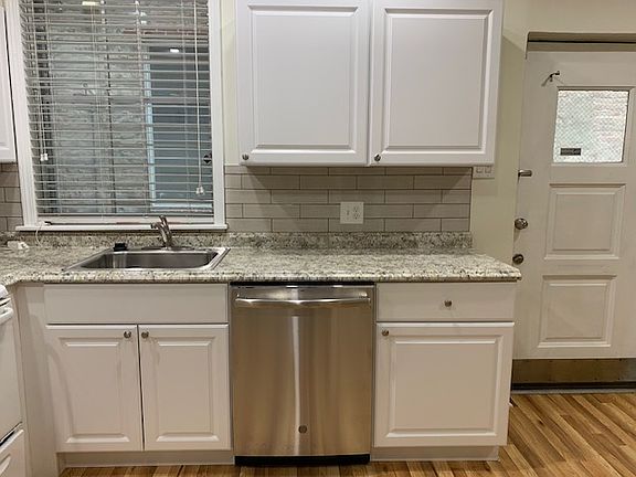 Kitchen Area with door to patio area