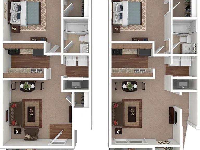 1 Bedroom 1 Bedroom