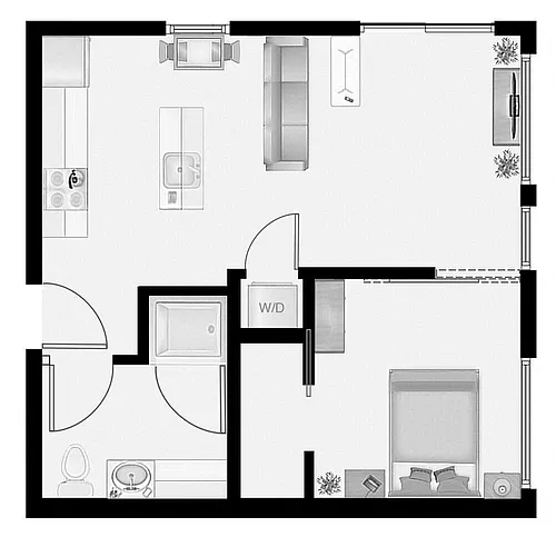 Floor plan 1X1