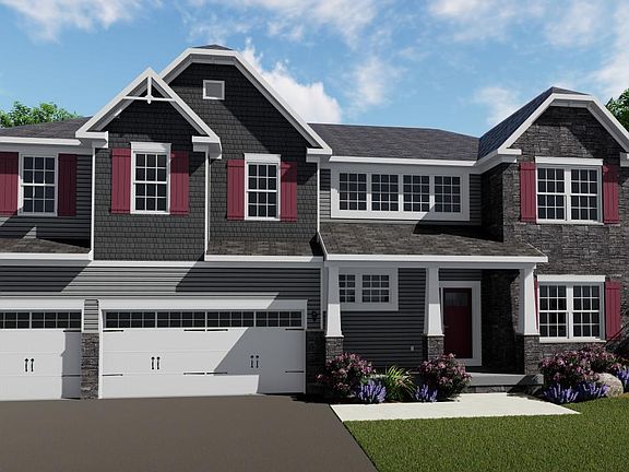 Elevation K Opt. New England Partial Brick Front with Craftsman Porch