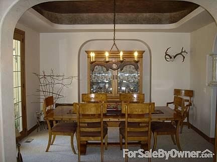 Formal dining with patio access