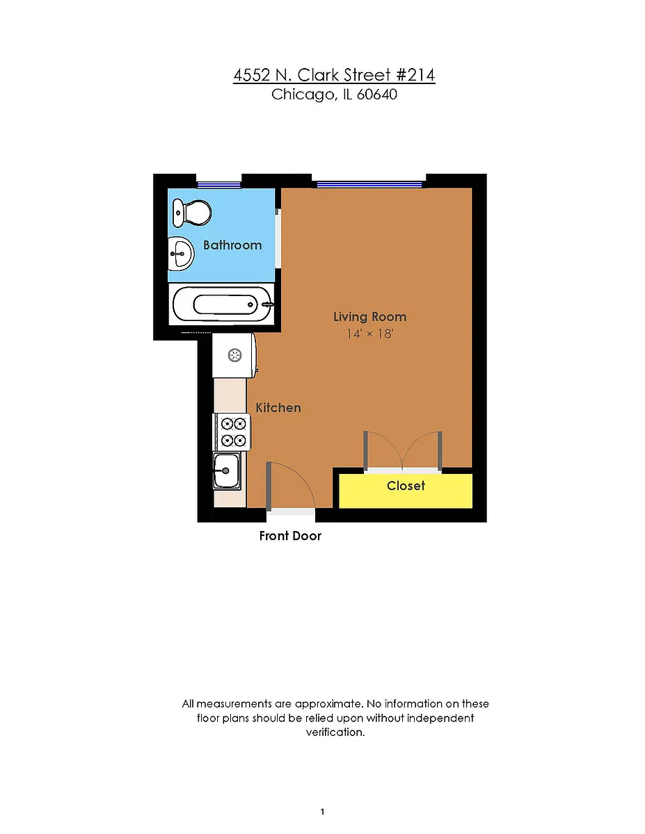 Floor plan Studio's