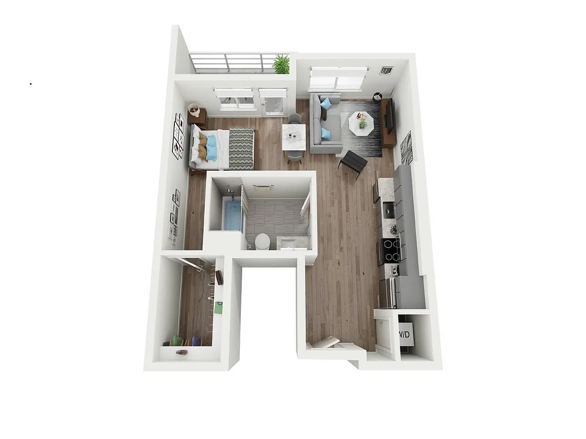 Floor plan Studio South Tower