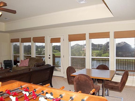 Bank of Windows across back of home