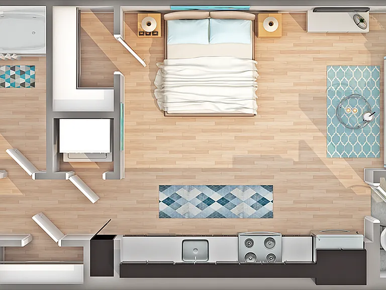 S1 | Studio Floorplan S1 | Studio Floorplan