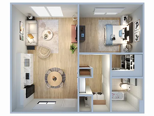 Floor plan 1X1