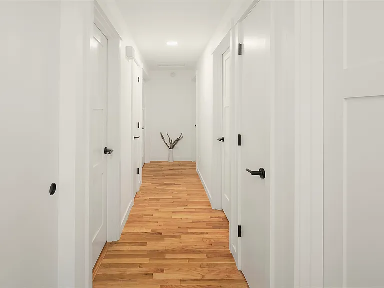 Gleaming hard wood floors.