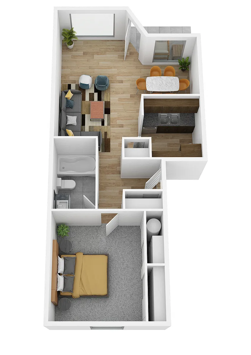 Floor plan 1X1