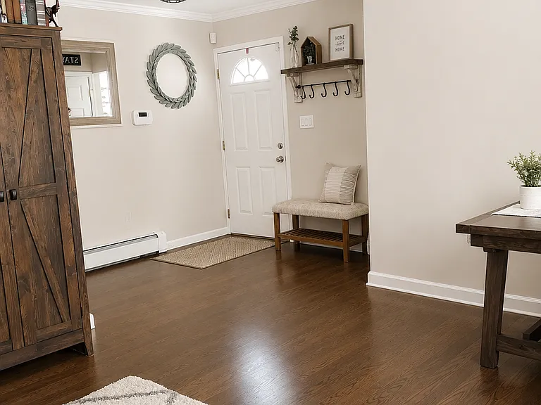 entryway as it was previously furnished