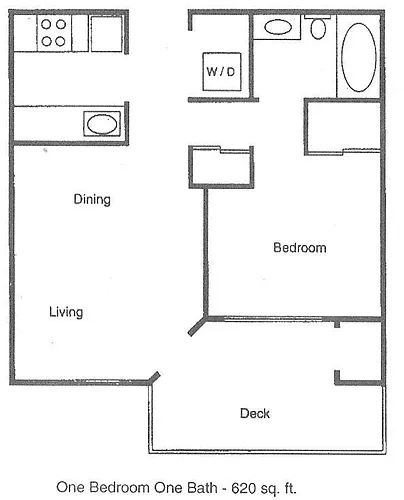 Floor plan 1X1 - 663