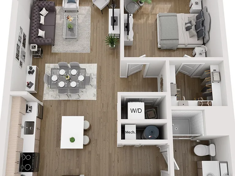 A4 floor plan Aria on the Row