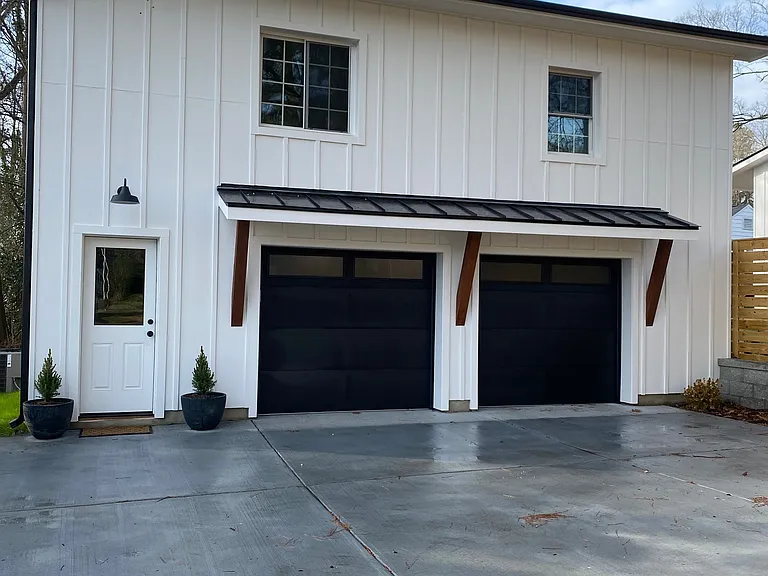Exterior entrance. Concrete and stone driveway, 1 outdoor parking space. Garage space is not included.