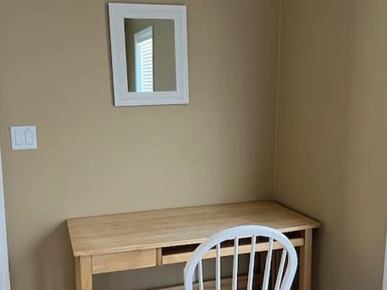 office table in first floor bedroom