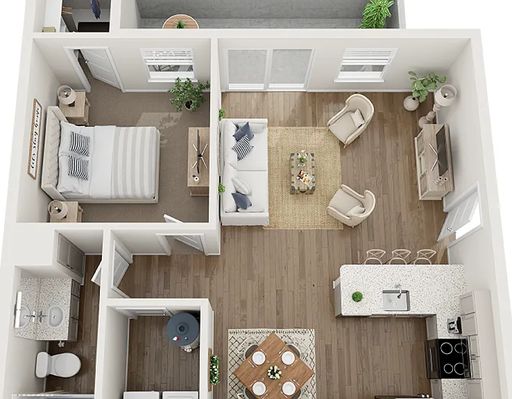 1 Bedroom | 1 Bathroom 1 Bedroom | 1 Bathroom
