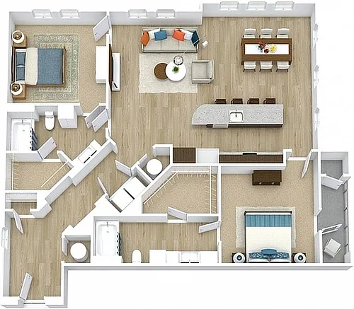 Floor plan 2x2CC