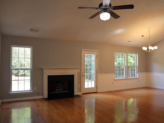 Living Room with views to the back yard