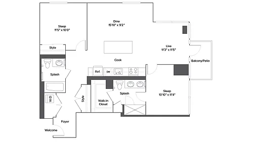 Floor plan B8T