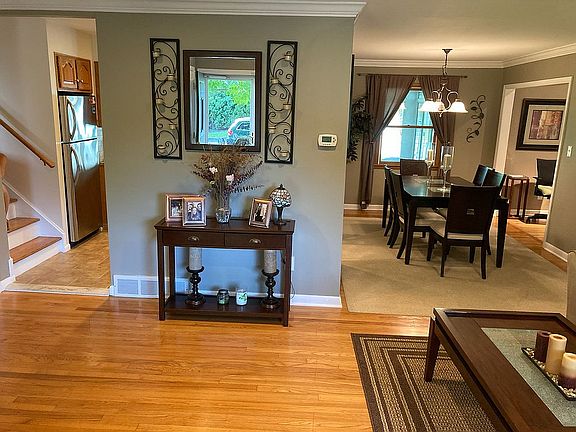 Upon entering. Dining area