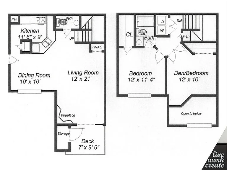 Two Bedroom, One and Half Bath Townhome Two Bedroom, One and Half Bath Townhome