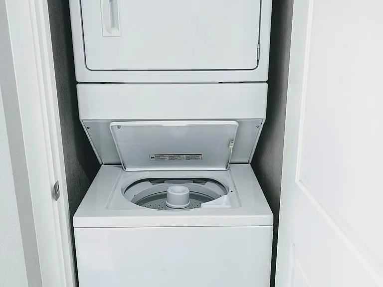In-unit washer and dryer.