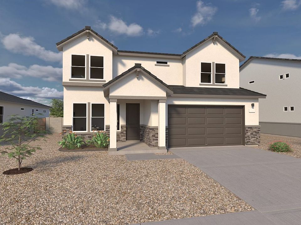 This is a rendering of our Dusk Floorplan Elevation E. Options and colors may vary.