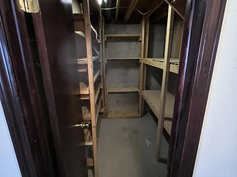 Storage in basement