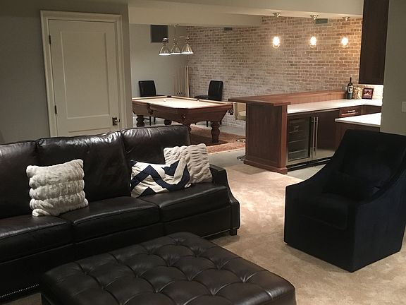 Entertaining basement