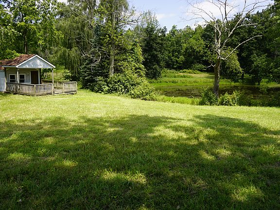 Pond and cabin 