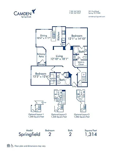 Floor plan Springfield 4