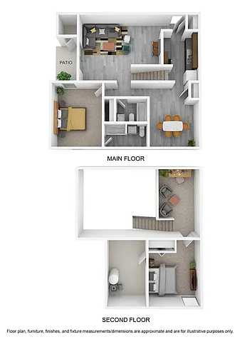 Floor plan Remodeled 2B2B Loft